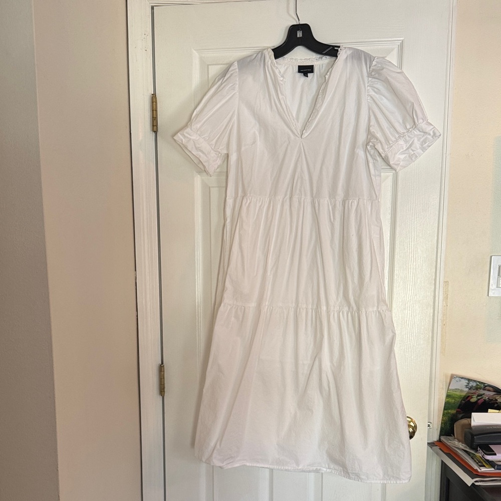 Who What Wear White Midi Dress